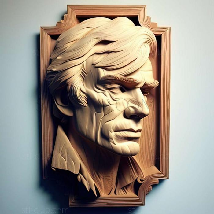 3D мадэль Энди Уорхол, американский художник (STL)